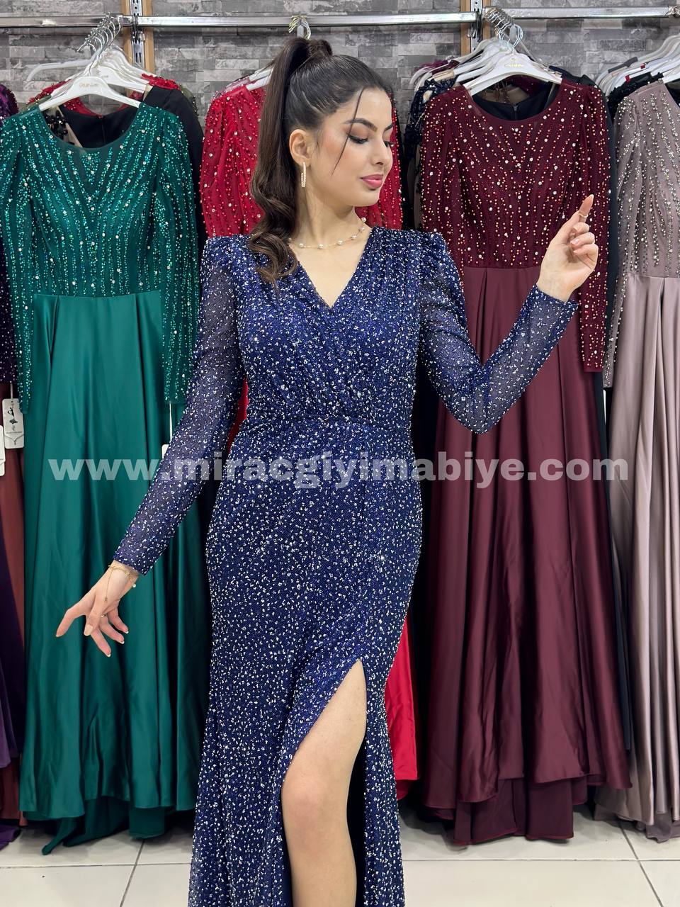 Moonlight Evening Dress Navy Blue